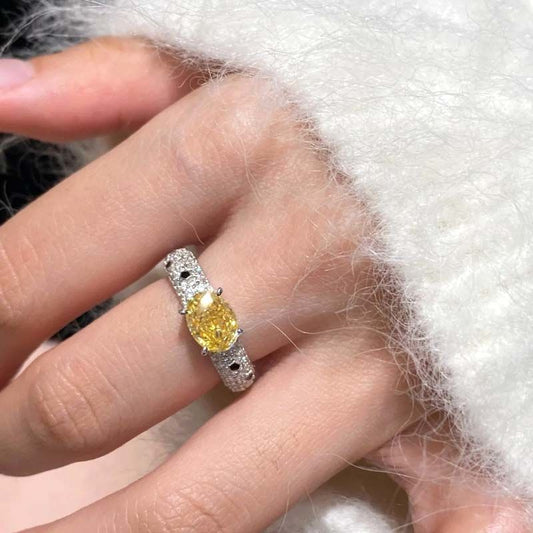 Vintage Yellow Diamond Ring