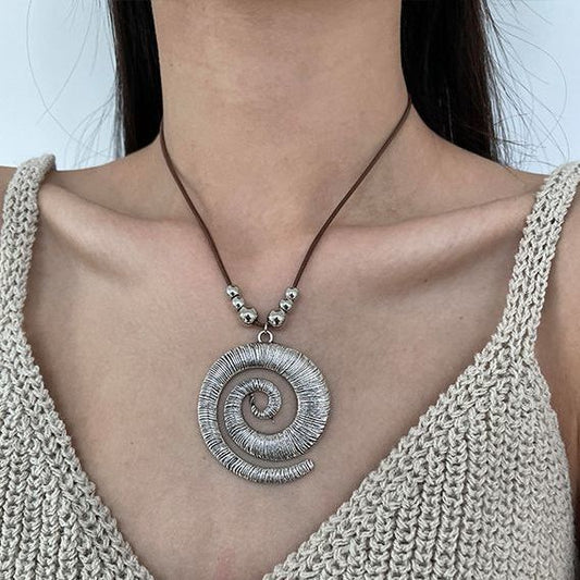 Spiral Pendant Necklace