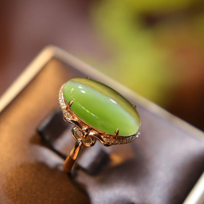 Natural Cat’s Eye Stone Ring