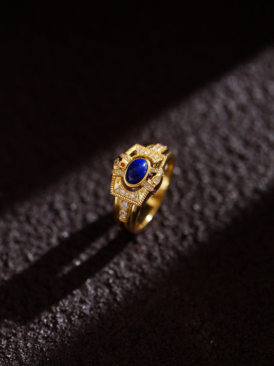 Exquisite Vintage Aquamarine Ring