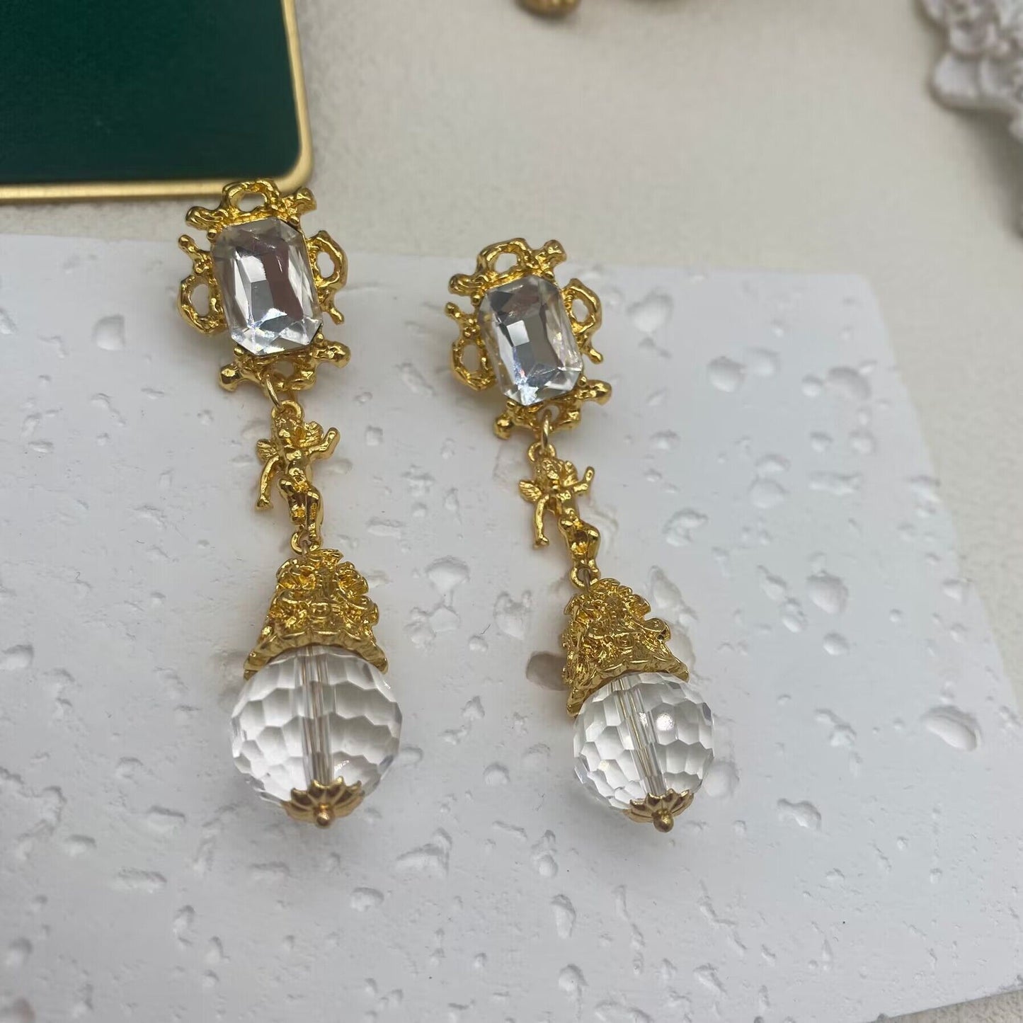 Golden Seraphim Cascade Earrings