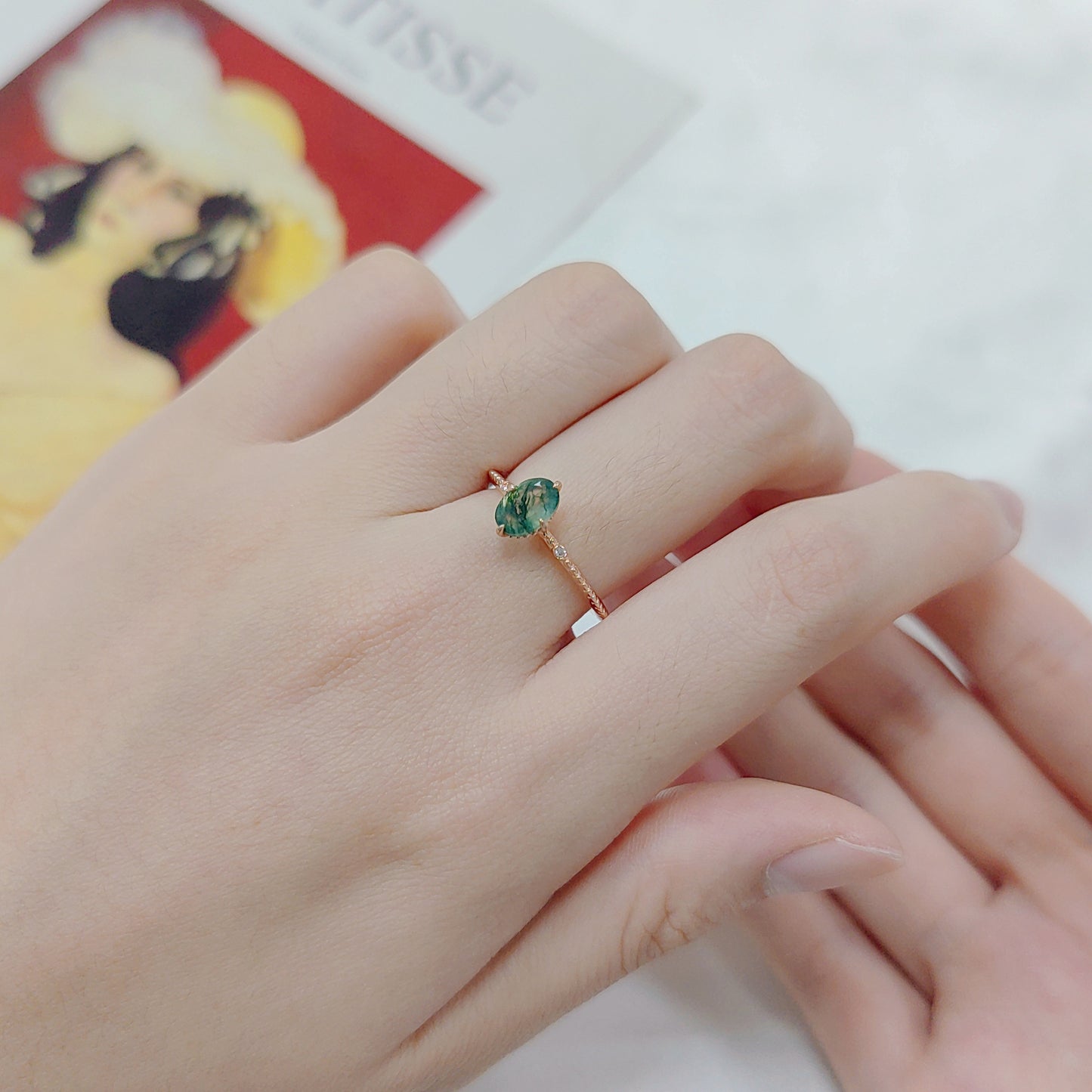 Elegantly Minimalist Custom Gemstone Ring