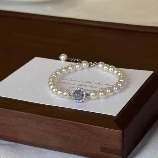 Original Pearl Bracelet: Natural Pearls on 925 Silver