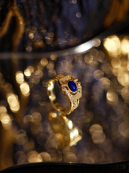 Exquisite Vintage Aquamarine Ring