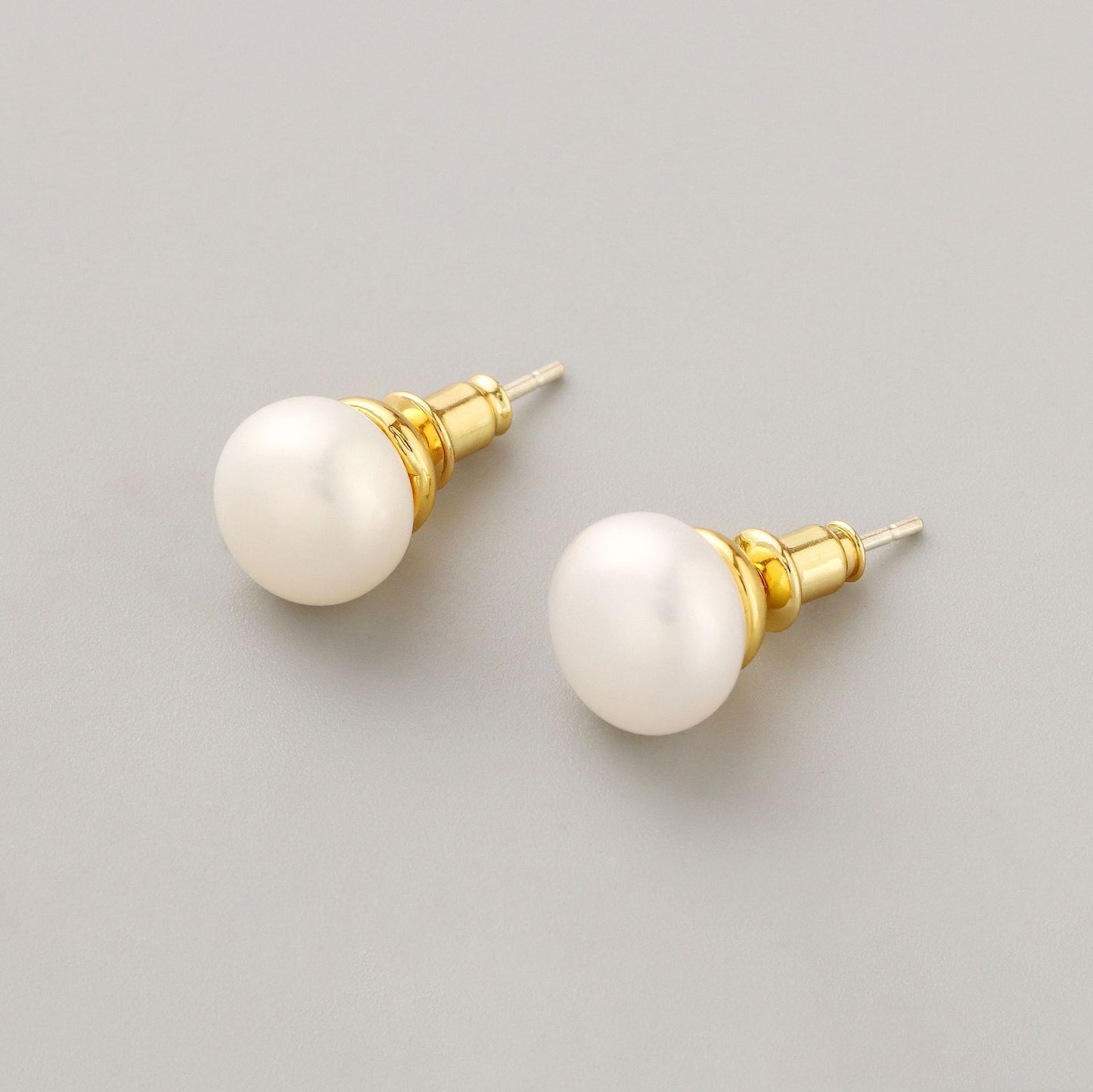 Versatile French Pearl Stud Earrings