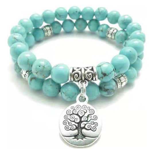 Wisdom Tree Turquoise Bracelet Set (2 Pieces)