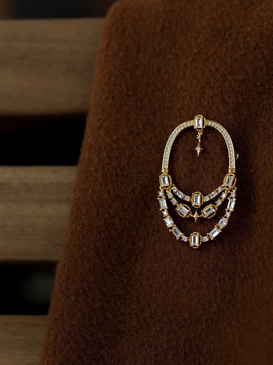 Mediterranean Chic Hollow Brooch