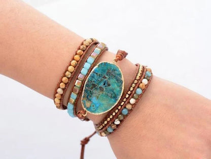 Natural Ocean Stone Bracelet