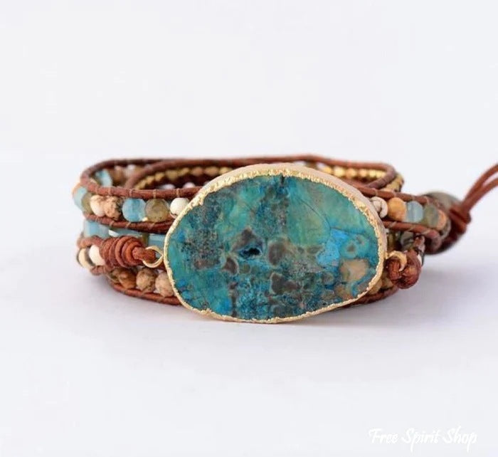 Natural Ocean Stone Bracelet