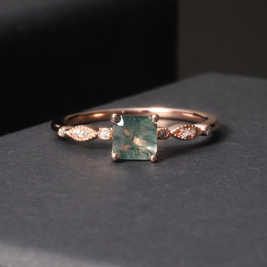 Unique Geometric Gemstone Ring