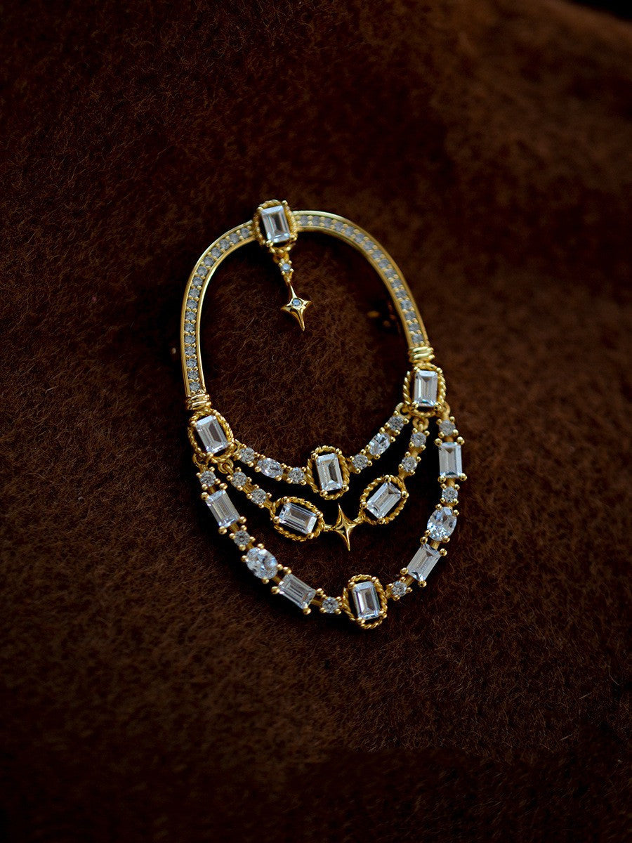 Mediterranean Chic Hollow Brooch