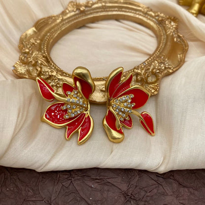 Regal Blossom Diamond Elegance Earrings