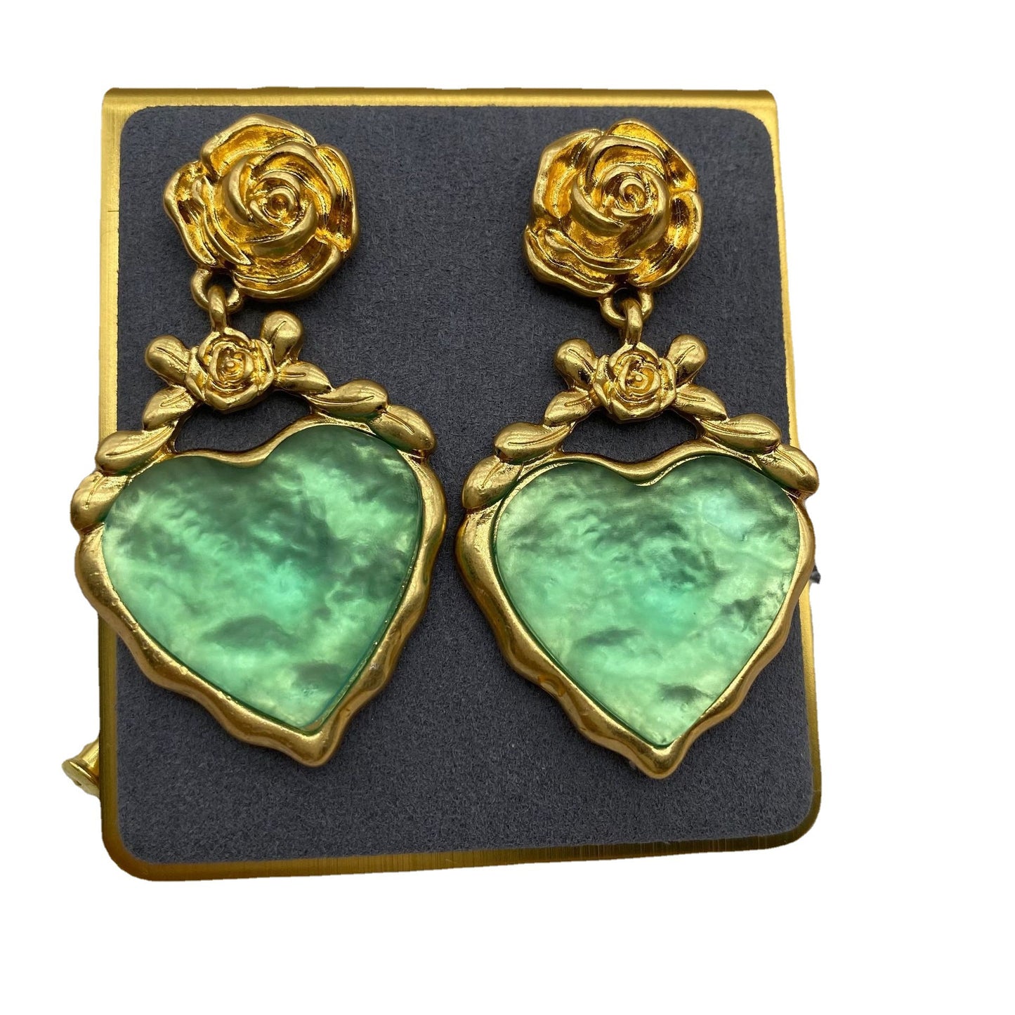 Gilded Love Rose Elegance Earrings