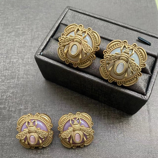 Vintage Heavy-duty Earrings and Ring Set