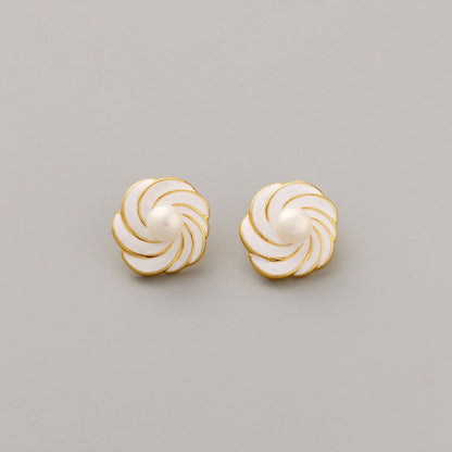 Versatile French Pearl Stud Earrings