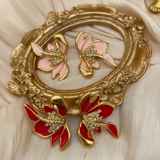 Regal Blossom Diamond Elegance Earrings