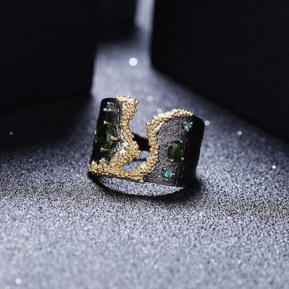 Italian Crafted Vintage Gemstone Ring