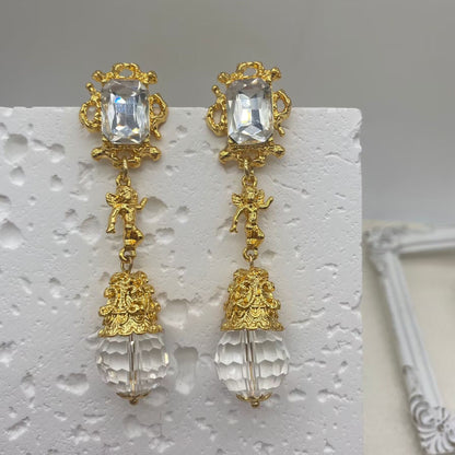 Golden Seraphim Cascade Earrings