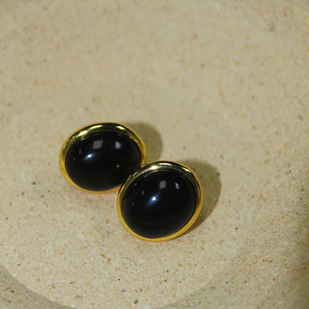 Mystic Noir Cat Eye Earrings