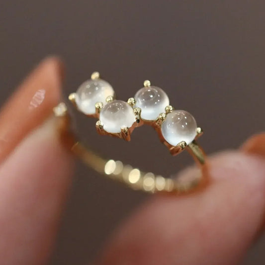 Natural Jadeite-inspired Ring