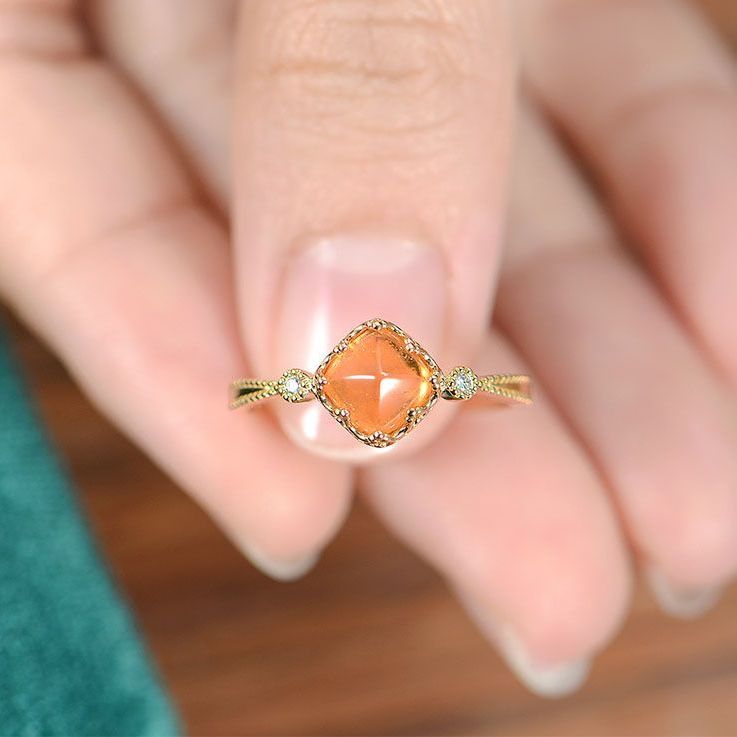 Natural Fanta Stone Ring