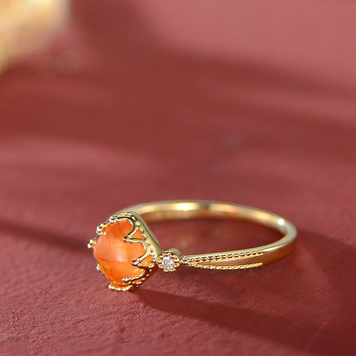 Natural Fanta Stone Ring