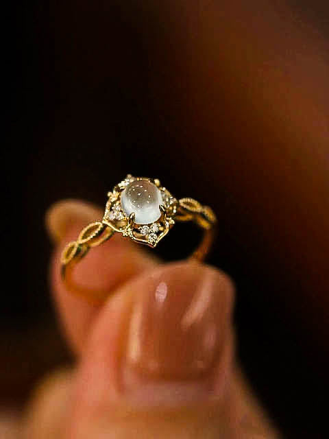 Ice Jade Diamond Ring