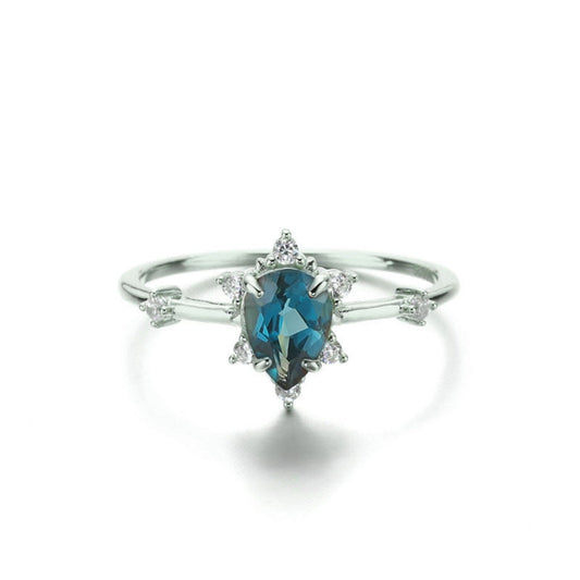 Gaia London Blue Topaz Ring