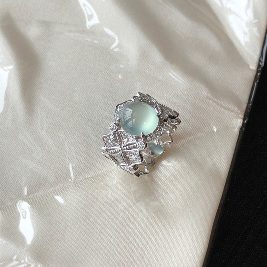 Emerald Diamond Lace Ring