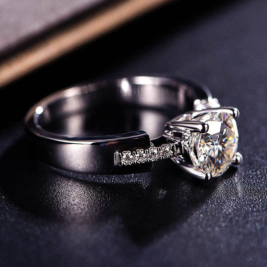 Mossan diamond ring