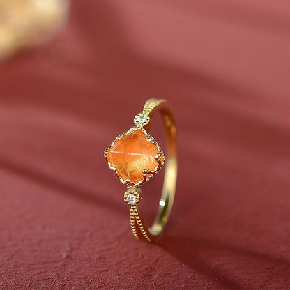 Natural Fanta Stone Ring