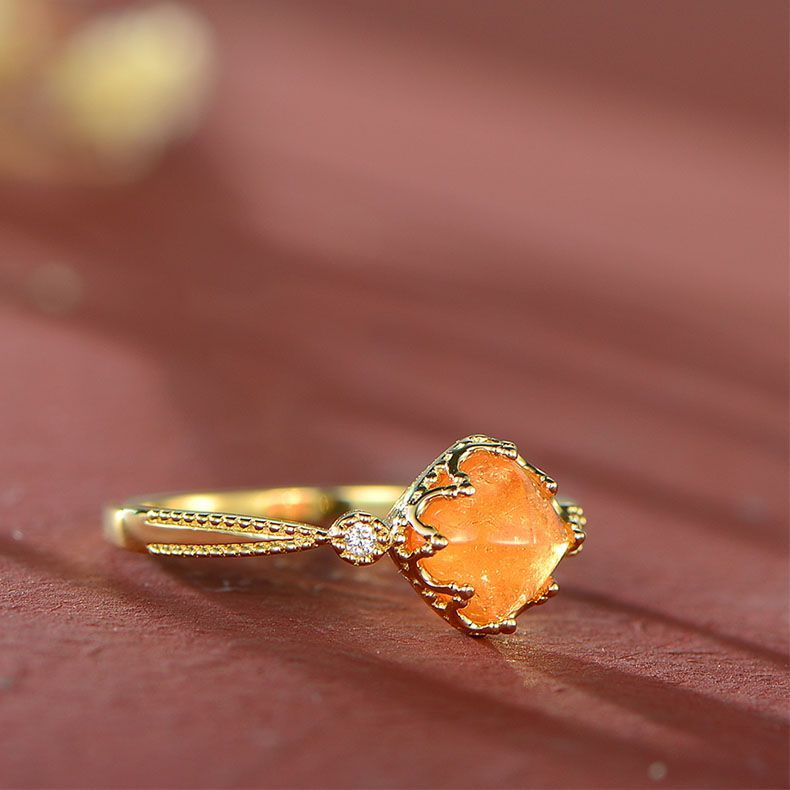 Natural Fanta Stone Ring